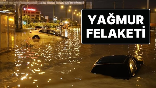 Antakya Yağmura Teslim Oldu, Araçlar Sulara Gömüldü