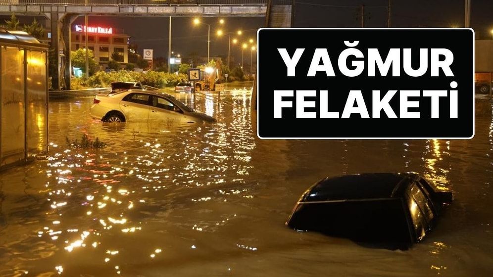 Antakya Yağmura Teslim Oldu, Araçlar Sulara Gömüldü