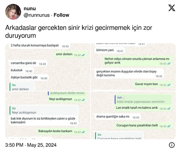 Bir Twitter kullanıcısı, yakın arkadaşıyla arasında geçen diyaloğu paylaştı.