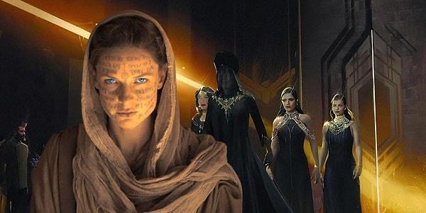 With their unique abilities, the Bene Gesserit women can counter the empire's politics and find themselves on the complex planet of Arrakis in the Dune universe.