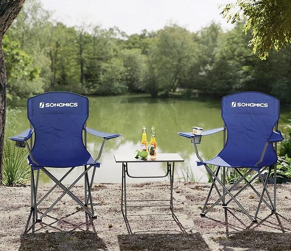 SONGMICS markasının kamp sandalyeleri, konfor ve rahatlamayı bir arada sunuyor.