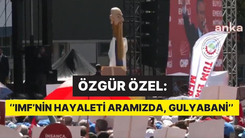 Büyük Emekli Mitingi'nde Özgür Özel Maliye Bakanı Mehmet Şimşek'i Hedef Aldı: ''Gulyabani!''