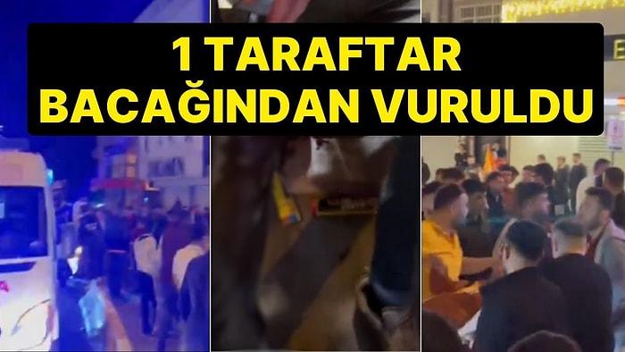 Fenerbahçe ile Galatasaray Taraftarının Tartışmasında Silah Patladı: 1 Taraftar Bacağından Vuruldu