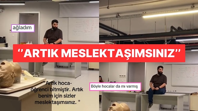 Hocasının Son Ders Konuşmasını Kaydeden Öğrencinin Paylaştığı Video Yüzlerde Buruk Bir Gülümseme Bıraktı