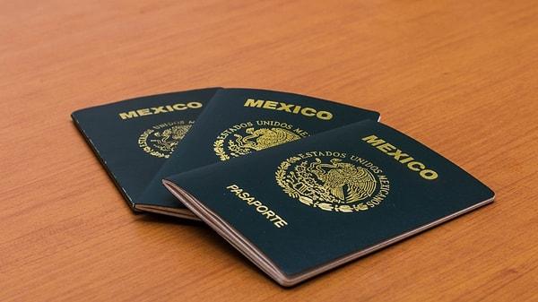 Dünyanın en pahalı pasaportları listesinde ikinci sırada Meksika var. 10 yıllık Meksika pasaportu 234 dolar seviyesinde bulunuyor.