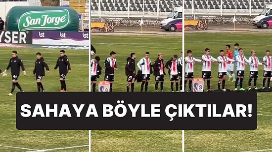 Yeşil Sahada Alkışlanacak Protesto: İsrail’in Katliamına Böyle Tepki Gösterdiler