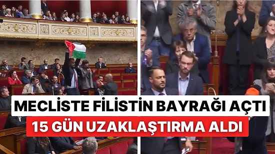 Fransa’da LFI Partisi Milletvekili Meclis Toplantısında Filistin Bayrağı Açarak Alkışları Topladı