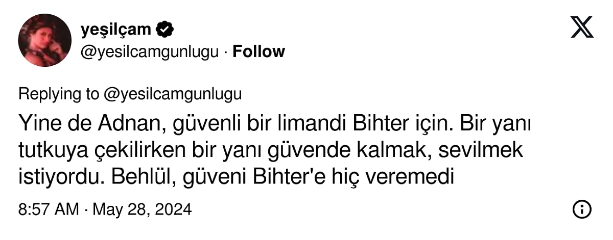 Bir X Kullanıcısının