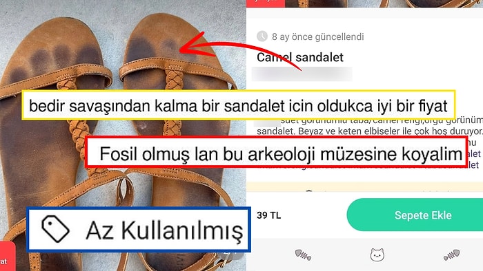 İkinci El Satış Uygulamasında Satılan Fi Tarihinden Kalma Sandaleti Görünce Halinize Şükredeceksiniz