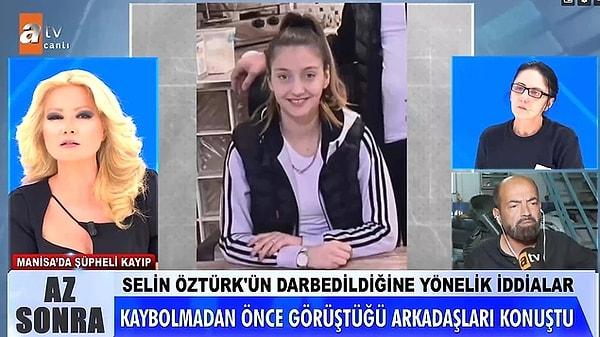 O sırada 44 gündür kayıp olan 22 yaşındaki Selin Öztürk'ün annesi Yeliz, kendini tutamadı. Lamia'nın koluna sarılıp "Ne olur evine dön. Bak benim kızım ölmüş olabilir. Kendine bunu yapma" diye ağladı.