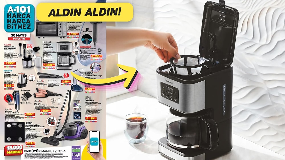 A101’e Gelen Homend Coffeebreak Filtre Kahve Makinesi Alınır mı? Sizin İçin İnceledik!