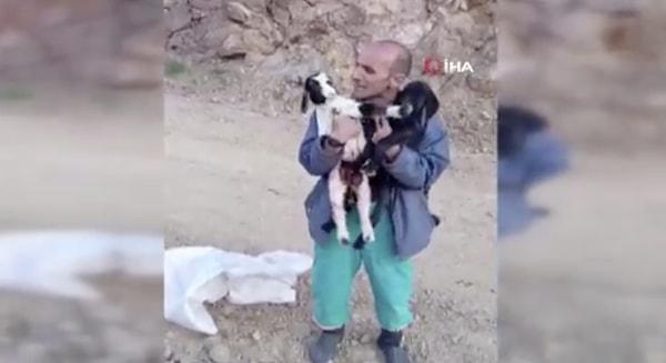 Keçileriyle ilgilenme şeklini eleştirenlere de cevap veren çobanın o videosu kalpleri sıcacık yaptı.
