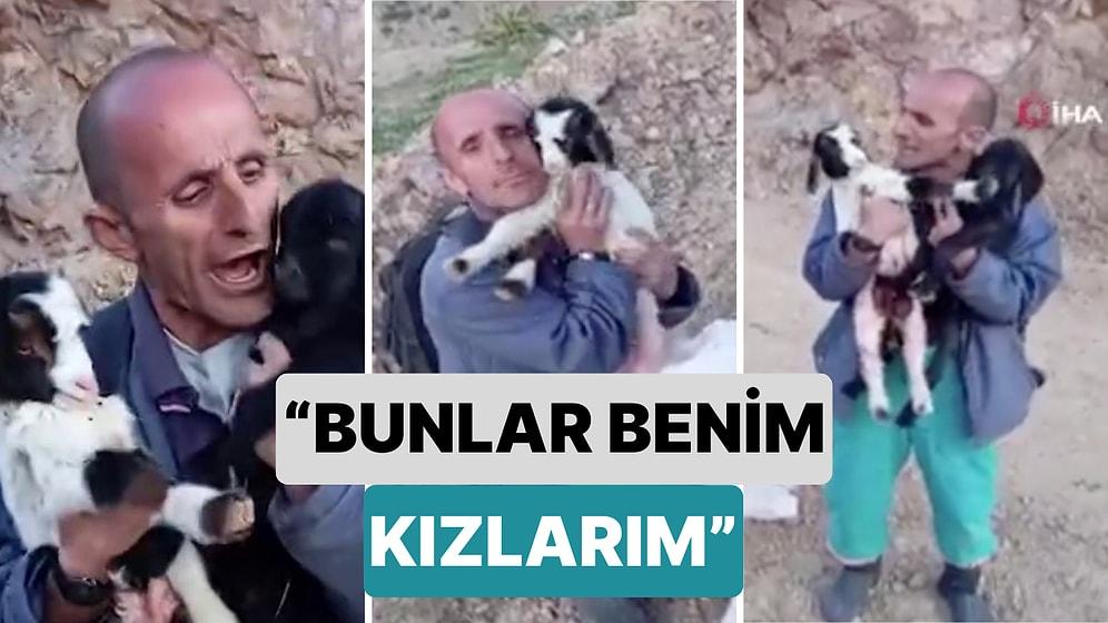 Erzurumlu Fenomen Çobanın Yavru Keçilerini Bebek Gibi Sevdiği Anlar Kalpleri Sıcacık Yaptı