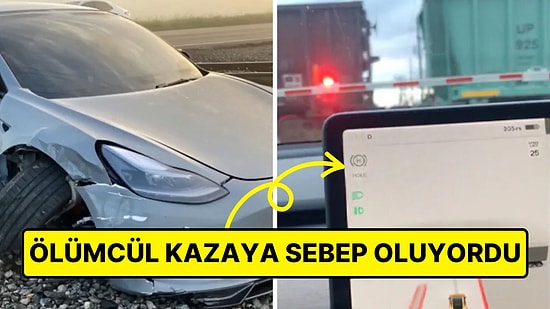 Tesla'nın Otonom Sürüş Sistemi Bu Kez Sınıfta Kaldı: Hareket Halindeki Treni Göremedi, Sürücü Ölümden Döndü!