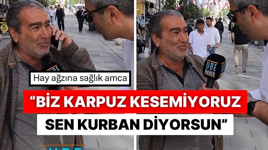 “Kurban Kesecek misiniz?” Sorusuna Vatandaş “Daha Karpuz Kesemiyoruz” Diyerek İsyan Etti