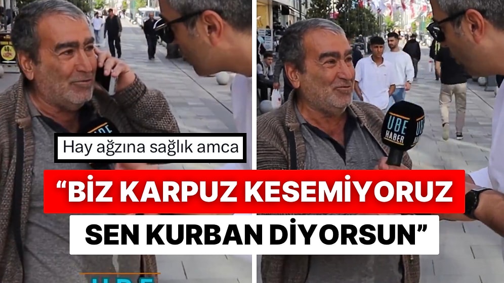 “Kurban Kesecek misiniz?” Sorusuna Vatandaş “Daha Karpuz Kesemiyoruz” Diyerek İsyan Etti