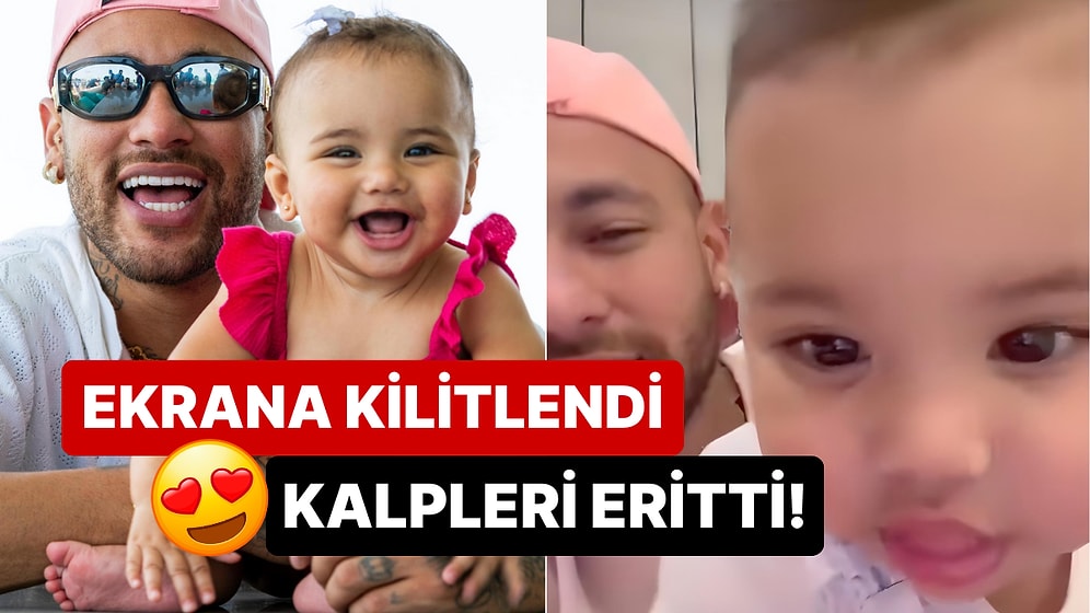 Neymar'ın Sevimli Kızı Maive'nin Ekrana Kilitlendiği Anlar İçinizi Yumuşacık Yapacak!