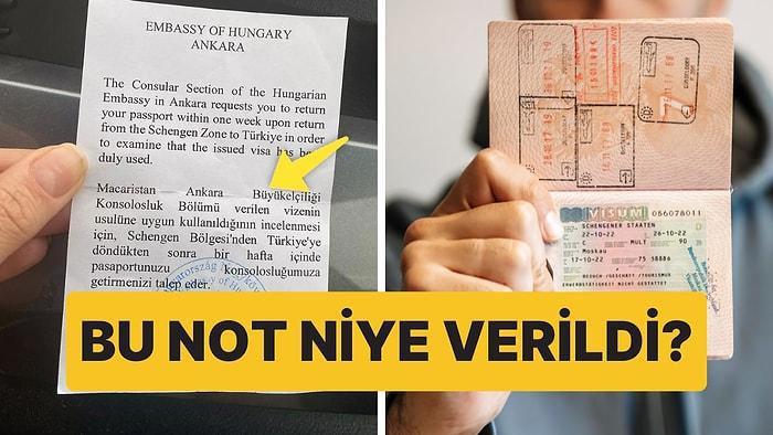 Schengen Krizi: Macaristan Türk Vatandaşından Dönüşte Konsolosluğa Gelmesini Neden İstedi?