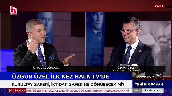 Kemal Kılıçdaroğlu’ndan sonra Cumhuriyet Halk Partisi’nin genel başkanlığı koltuğuna oturan Özgür Özel, Halk TV’de katıldığı İsmail Küçükkaya’nın programında çok iddialı açıklamalarda bulundu.