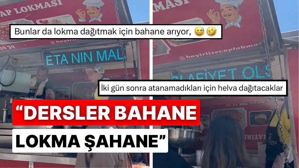 Yeni Moda Lokma Dağıtmak Oldu: Derslerini Geçen Öğrenciler Hayır Lokması Dağıttı