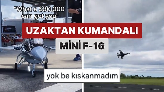 Uzaktan Kumandalı Mini F-16'sının İlk Uçuşunu Gerçekleştiren Kişi Yeni Oyuncağını Bizlerle Paylaştı