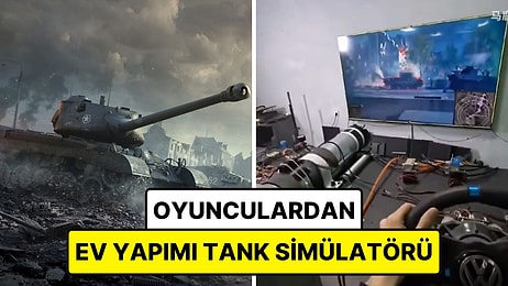 Bir Grup Arkadaş, World of Tanks Oyununu Daha Gerçekçi Oynamak için Ev Yapımı Tank Simülatörü Geliştirdi!