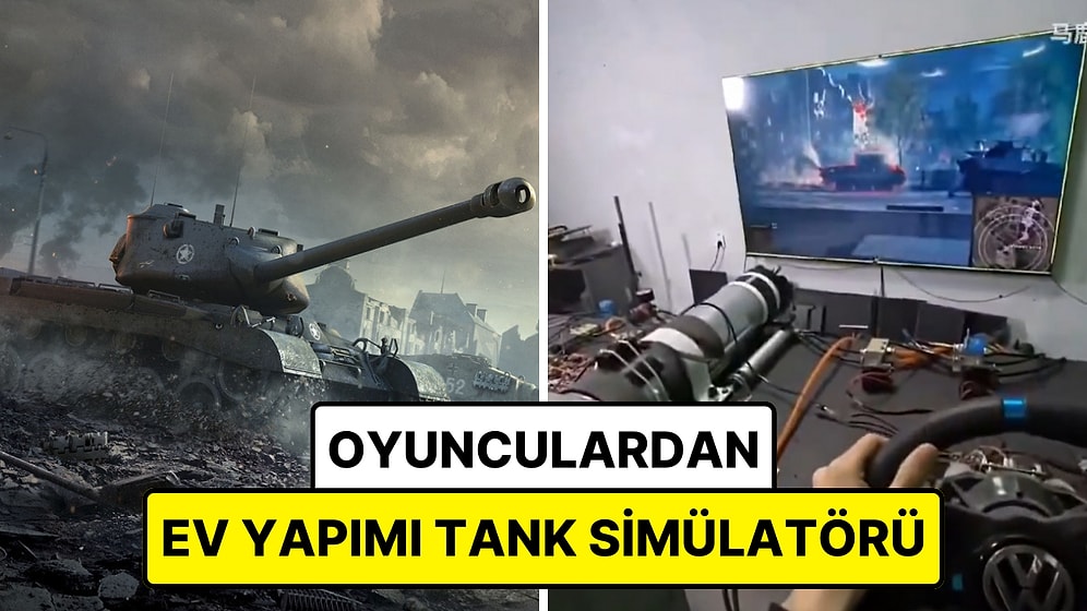 Bir Grup Arkadaş, World of Tanks Oyununu Daha Gerçekçi Oynamak için Ev Yapımı Tank Simülatörü Geliştirdi!