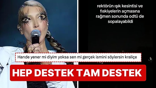 Hande Yener'den Rektörlüğün Yasakladığı Bahar Şenliğini Kendileri Düzenleyen ODTÜ Öğrencilerine Tam Destek!