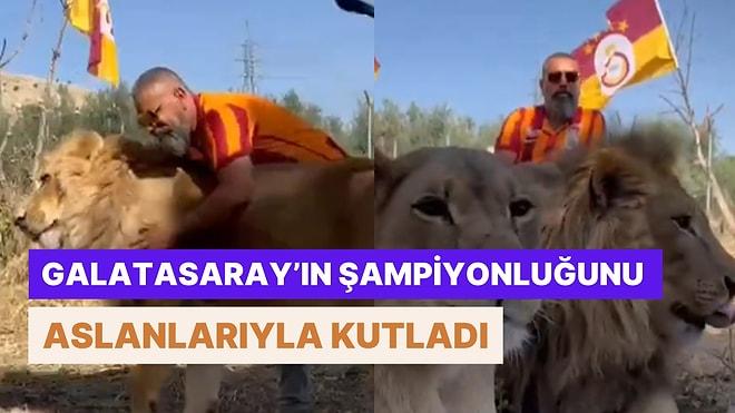 Diyarbakırlı Bir Galatasaray Taraftarı Şampiyonluğu Aslanlarıyla Birlikte Kutladı!