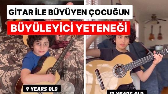 2 Yaşında Gitar ile Tanışan Çocuğun 10 Yıl İçerisindeki Gelişimini Kayda Alınca Etkileyici Anlar Ortaya Çıktı