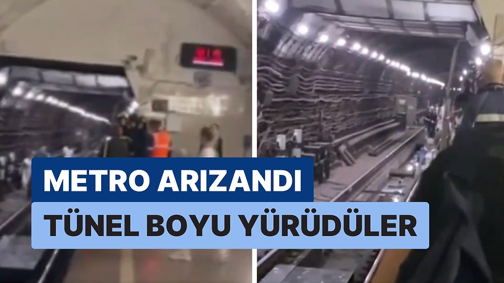 Rusya'nın Başkenti Moskova'da Metronun Arızalanması Sonucu 171 Yolcu Tünelden Yürüyerek Çıktı