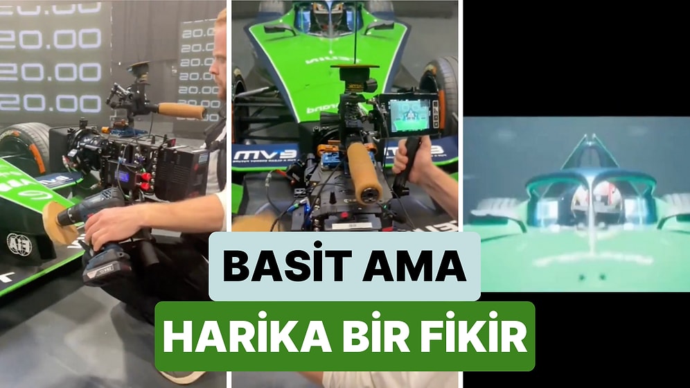 Bu İş Böyle Yapılır! Sadece Bir Matkap ve Tahta Parçasıyla Harika Bir Görsel Efekt Oluşturan Kameraman