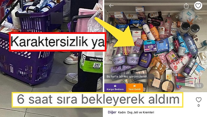 Kozmetik Mağazasında 6 Saat Sıra Bekleyerek Aldığı Ürünleri İkinci El Uygulamasında Satan Kişi İnfial Yarattı!
