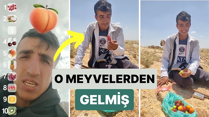 TikTok Filtresiyle Sevdiği Meyveleri Sıralarken Tüm İsimleri Karıştıran Gence Videodaki Meyvelerden Gelmiş