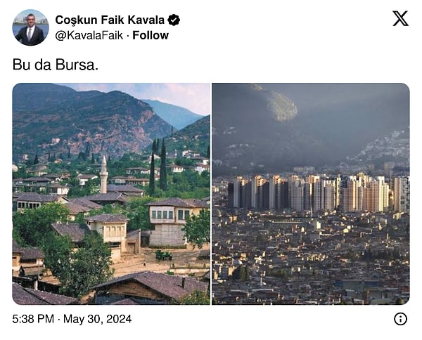 Bir de yıllar öncesinde yeşillikler içerisinde yaşayabileceğiniz Bursa'ya bakalım.