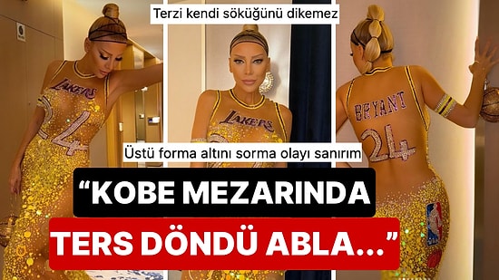 Potanın mı Sultanı? Modacı Gülşah Saraçoğlu'nun Kobe Bryant Temalı 'Tasarımı' Göz Kanattı!