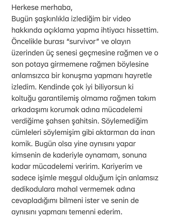 İşte o açıklama: "Söylemediğim şeyleri söylemişim gibi yapma!"