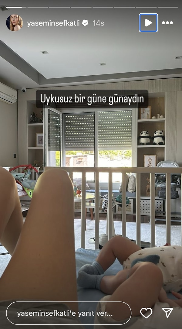 Yasemin Şefkatli ikizleri yüzünden uykusuz kaldı.