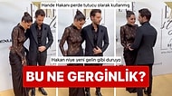 Elbiseyi Düzeltmek İçin Şekilden Şekile Giren Hande Erçel'le Gerginlikten Bayılan Hakan Sabancı Yine Olay Oldu
