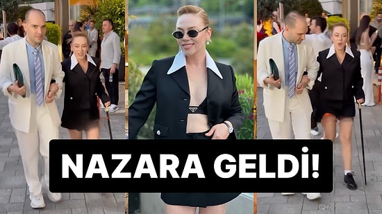 ELLE Style Awards Gecesine Bastonla Katıldı: Bahar Dizisiyle Fırtınalar Estiren Demet Evgar'a Nazar Değdi!