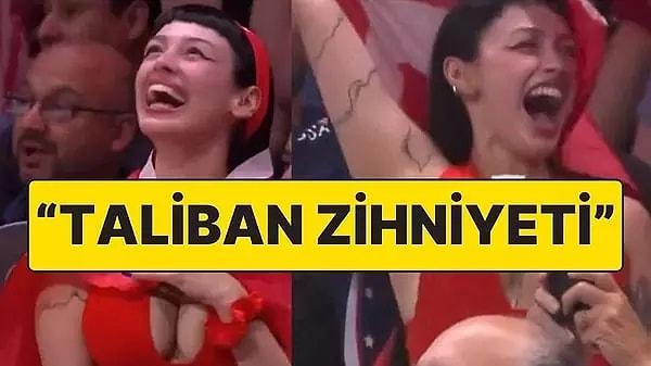 ABD - Türkiye Kadın Voleybol takımları arasında oynanan Milletler Ligi maçında ekrana gelen kadın taraftarın sevinciyle ilgili TRT’nin yaptığı açıklamaya Kadın Meclisleri’nden tepki geldi. Sosyal medya hesabından açıklama yapan Kadın Meclisleri, TRT’nin açıklaması için “Tam bir Taliban zihniyeti” dedi.