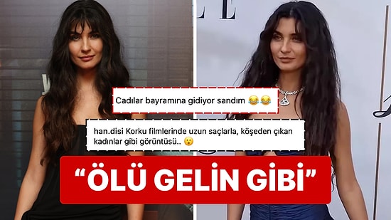 Tuba Büyüküstün'ün Korku Filmlerinden Hallice Davet Kombini "Her Seferinde Daha Kötüsünü Giyiyor" Dedirtti