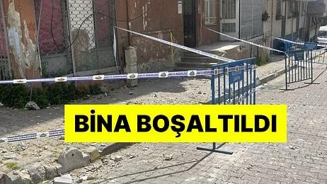 İstanbul'da 4 Katlı Binada Çökme: Bina Boşaltıldı