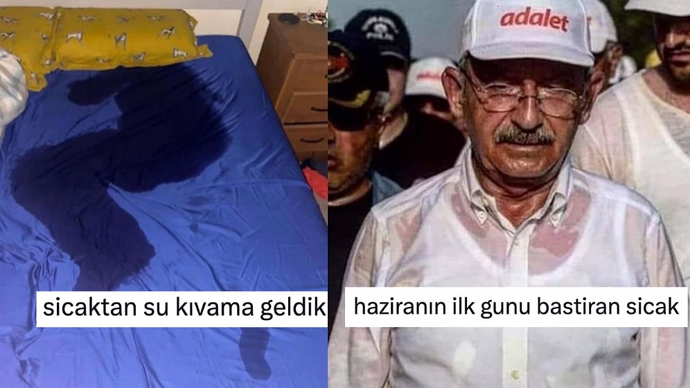 Haziran Ayı Başlar Başlamaz Aniden Isınan Havalara Tepkisini Mizahla Veren Kişiler