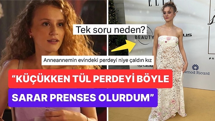 Ahsen Eroğlu Ödül Konuşmasıyla Etkilese de Masa Örtüsüne Benzetilen Elbisesiyle Sınıfta Kaldı!