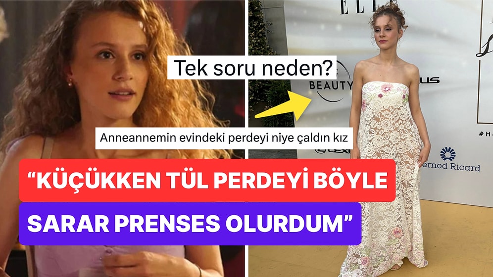 Ahsen Eroğlu Ödül Konuşmasıyla Etkilese de Masa Örtüsüne Benzetilen Elbisesiyle Sınıfta Kaldı!