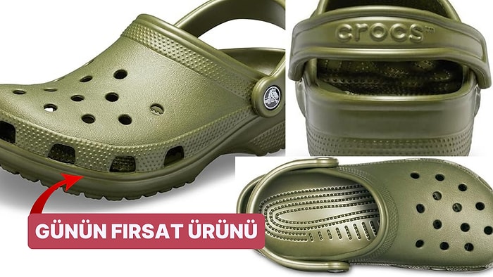 Günün Fırsatı: Çok Satanlar Listesinin Yıldızı Crocs Classic Army Green Terlik İndirimde!