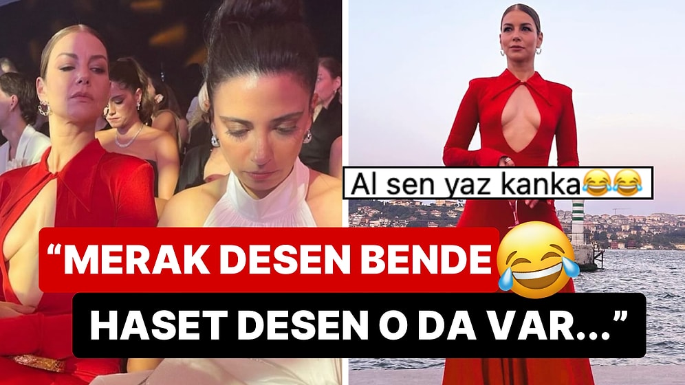 Elle Style Awards'da Kırmızı Olsun Üç Kuruş Fazla Olsun Diyen Defne Kayalar'ın Meraklı Hallerine Olay Benzetme