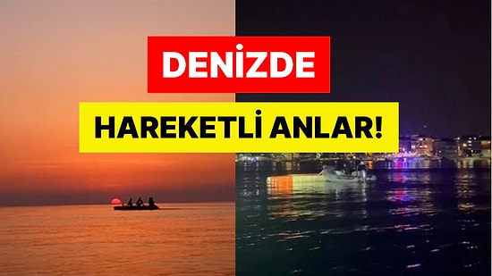 Denizde Hareketli Anlar: Dubanın Üzerinde Uyuya Kalan 4 Kişi Mahsur Kaldı