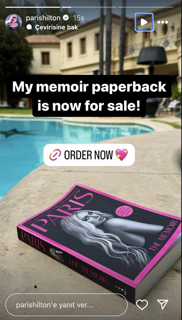 Paris Hilton kitap çıkarttı.